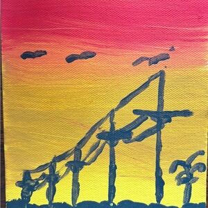 This is a painting with acrylic paints.